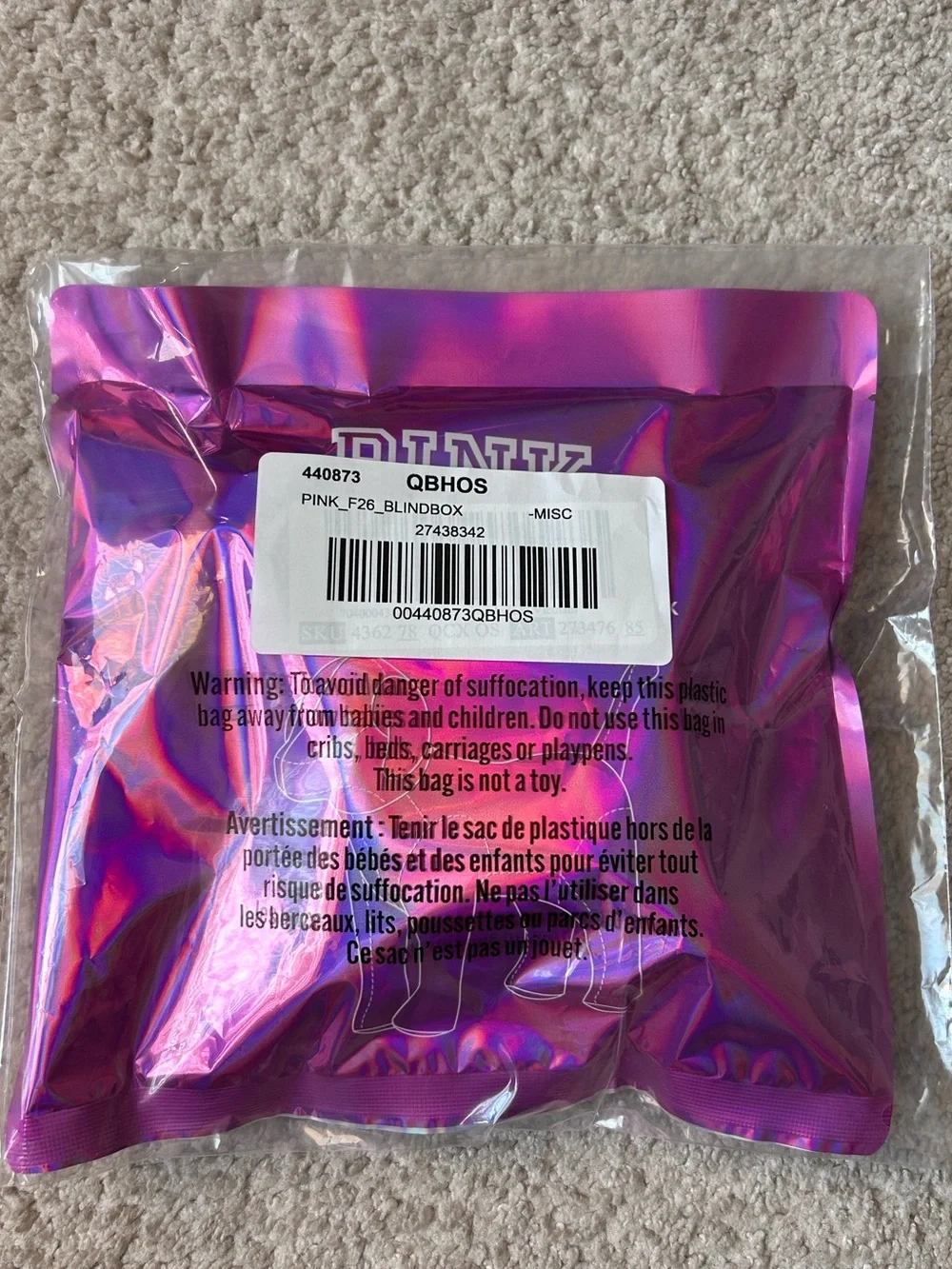 Victoria’s Secret PINK Friday Cozy Plush Blanket &Mystery Mini Dog Set OS Y2K
